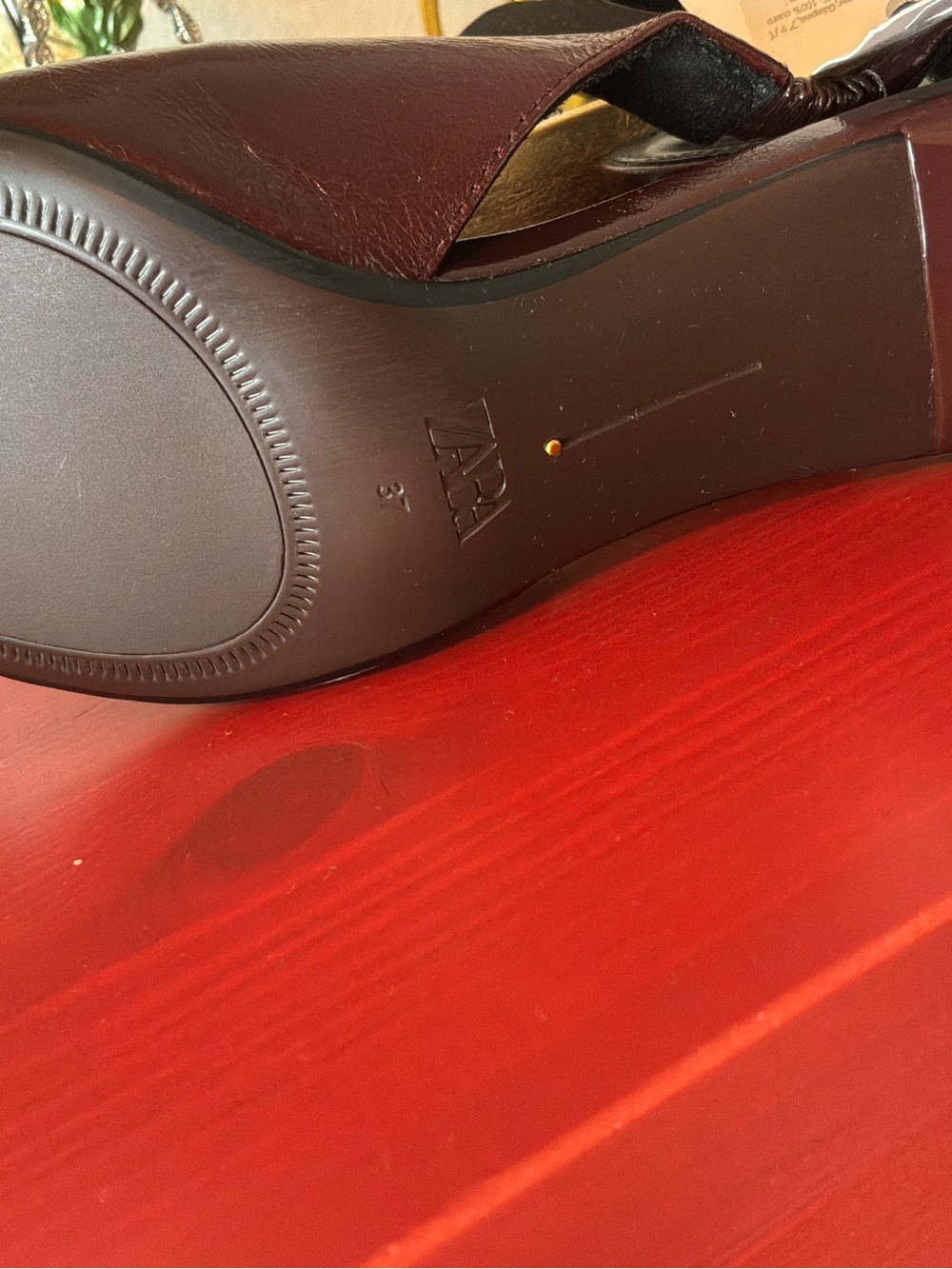 Zara Leather Slingbacks Heels - Picture 5 of 9